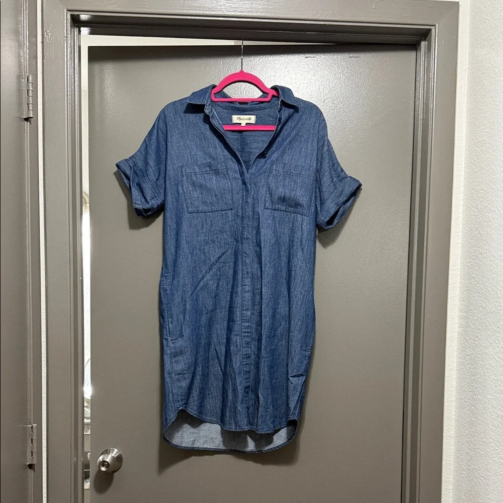 Madewell Courier Denim Shirt Dress - Picture 1 of 4